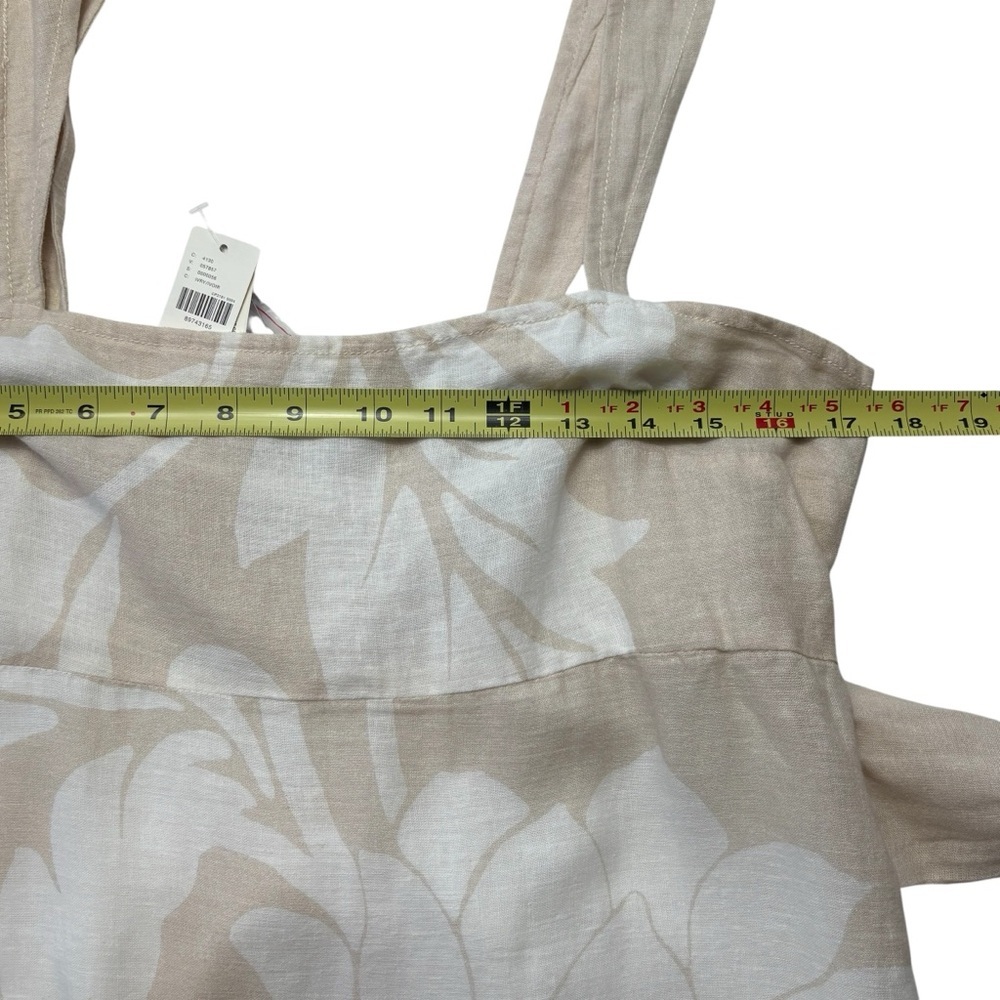 NWT Anthropologie Pilcro Sleeveless Square-Neck Linen Blend Midi Dress M - Picture 9 of 16